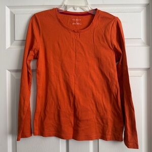 Talbots Orange Long Sleeve Tee